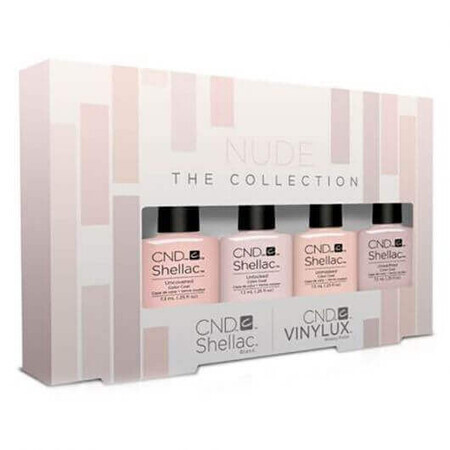 Espositore per smalti CND Shellac & Vinylux Nude Collection 4x7,3 ml e 4x15 ml