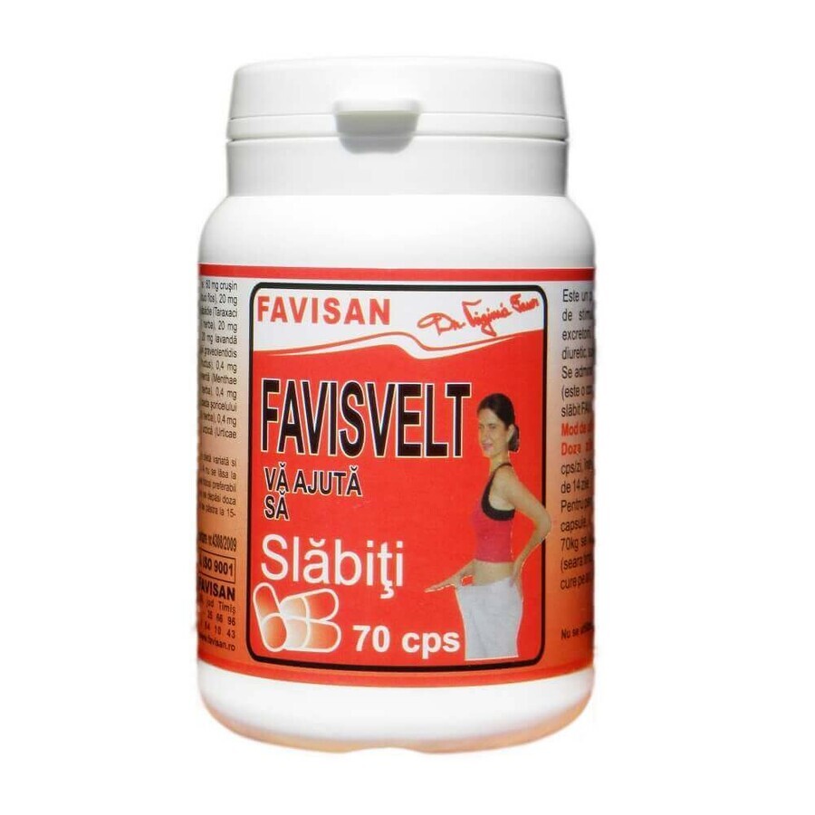 Favisvelt, 70 cápsulas, Favisan