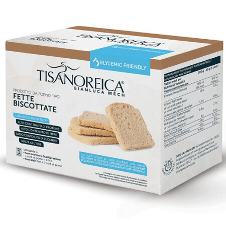 Paine crocanta Gianluca Mech Tisanoreica Glycemic Friendly Rusks 120gr