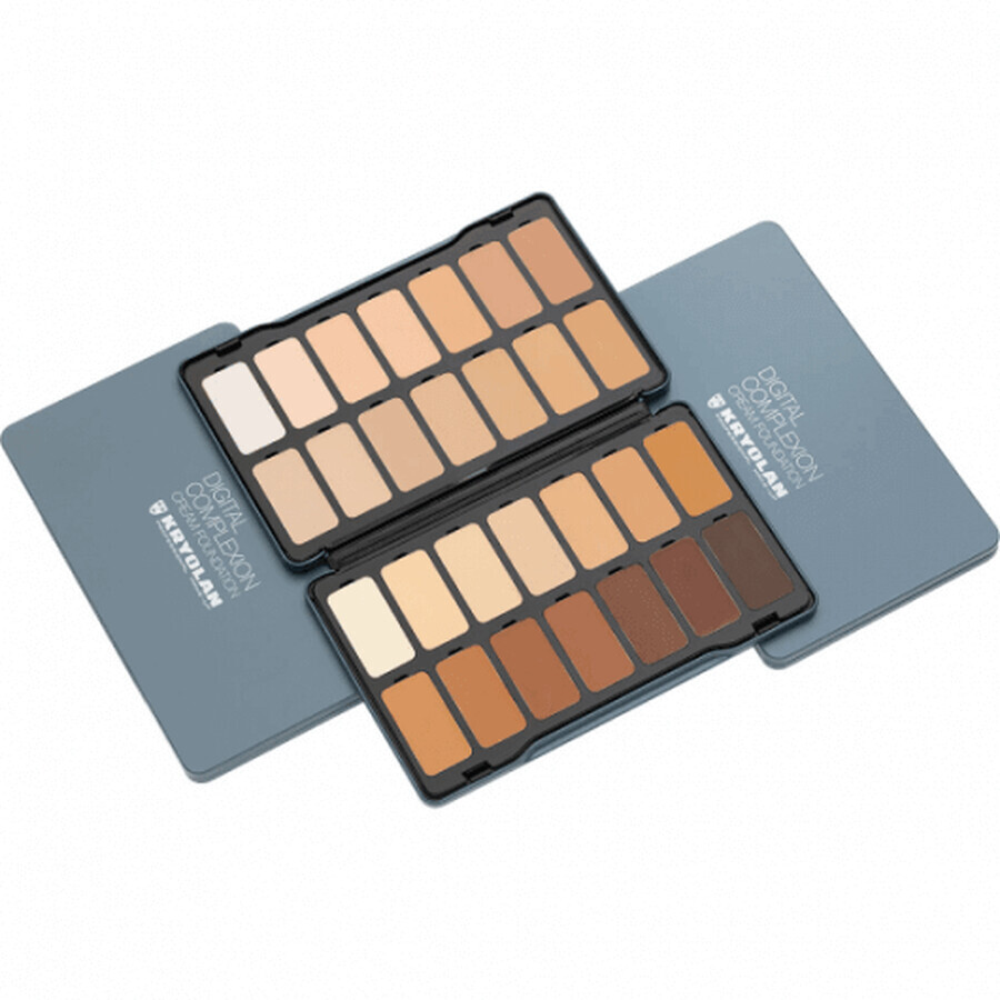 Digital Complexion Cream Foundation Palette 28 colori, 49 g, Kryolan