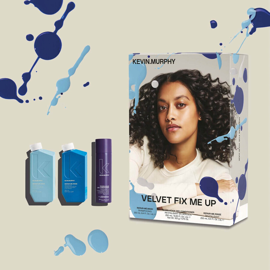 Trio Set Velvet Fix Me Up, 250 ml x 250 ml x 250 ml, Kevin Murphy