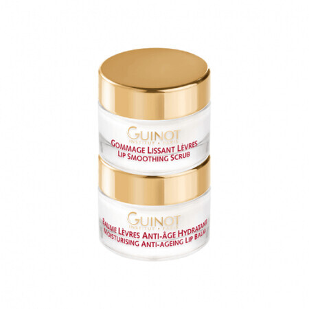 Set exfoliant si balsam pentru buze Guinot Lip Perfect Gommage Et Baume Levres AntiAge efect nutritiv 2x7ml