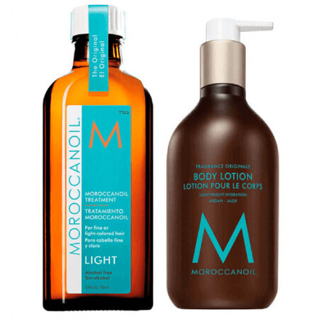 Set per capelli e corpo Moroccanoil Dream Duo Hair&Body Light 100ml+360ml