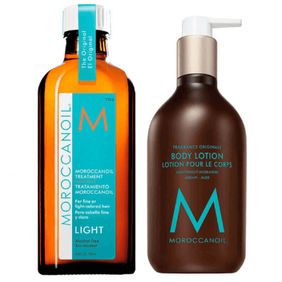 Set per capelli e corpo Moroccanoil Dream Duo Hair&Body Light 100ml+360ml