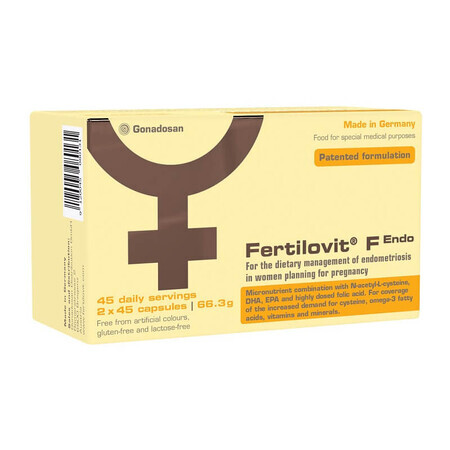 Fertilovit F ENDO, 2 x 45 capsules, Gonadosan