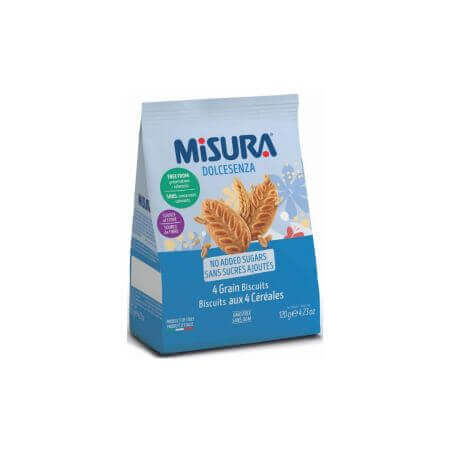 Biscuits 4 cereals, 120 g, Measure