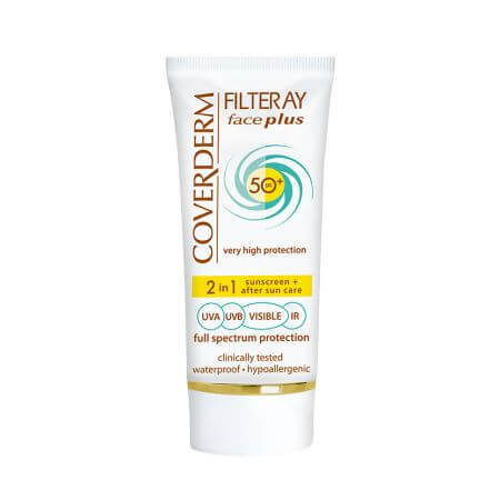 Filteray Face Spf 50 Oily/Acneic, beige chiaro, 50 ml, Coverderm