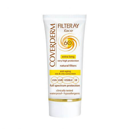 Filteray Face Spf 60, light beige, 50 ml, Coverderm