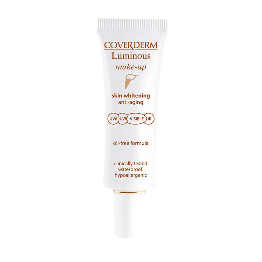 Fondotinta luminoso Spf 50, F2, 30 ml, Coverderm