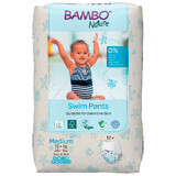 Pannolino da bagno, Taglia M, +12 kg, 12 pezzi, Bambo Nature