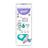 Nappies Junior Extra No.6, +15kg, 48 pieces, Happy