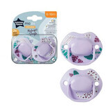 Ciucci ortodontici Moda, 6 - 18 mesi, Viola, 2 pezzi, Tommee Tippee