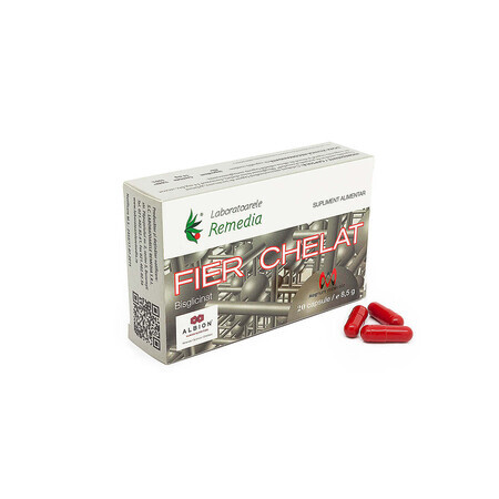 Chelated Iron, 20 capsules, Remedia