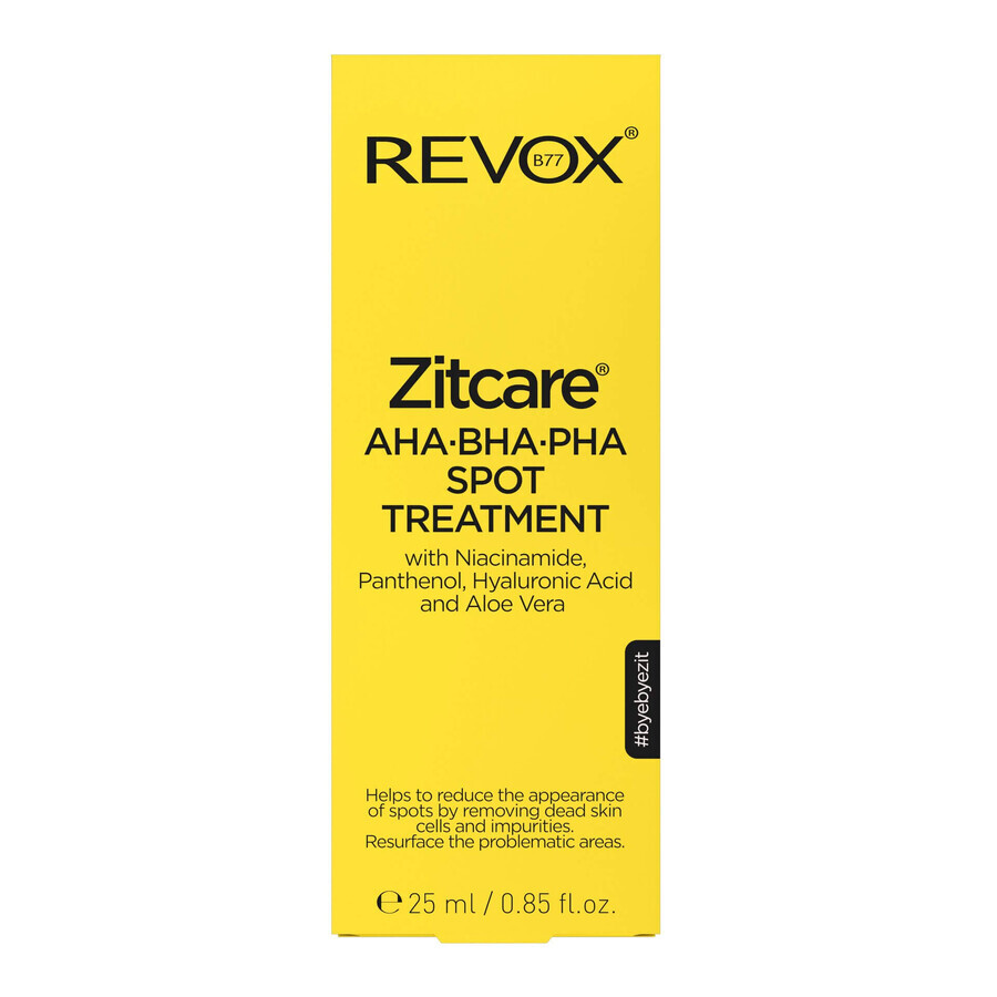 Spot treatment crème met AHA BHA PHA Zitcare, 25 ml, Revox