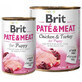 Cibo umido con pollo e tacchino per cani Pate &amp; Meat, 400 g, Brit