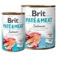 Cibo umido con salmone per cani Pate &amp; Meat, 800 g, Brit