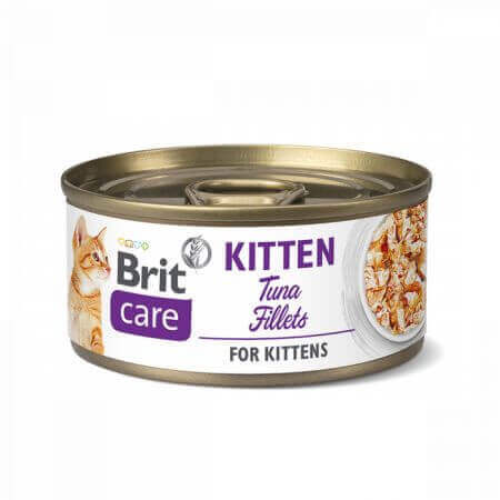 Cibo umido con tonno per gatti Brit Care Filetti di Tonno, 70 g, Brit