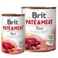 Pate &amp; Meat cibo umido per cani con manzo, 400 g, Brit