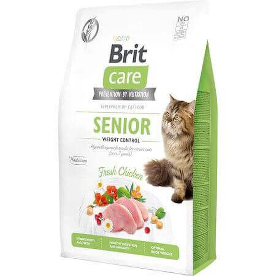 Cibo secco con pollo per gatti Brit Care GF Weight Control, 2 kg, Brit