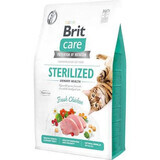 Kip droogvoer voor gesteriliseerde katten Brit Care GF Sterilized Urinary Health, 2 kg, Brit