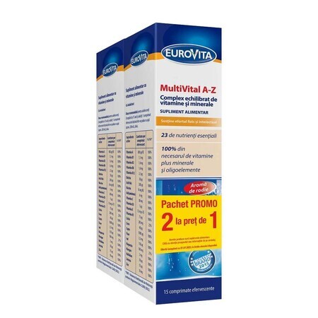 Multivital A-Z, 15+15 compresse effervescenti, Eurovita