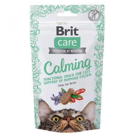 Premi per sostenere il sistema nervoso dei gatti Brit Care Snack Calming, 50 g, Brit