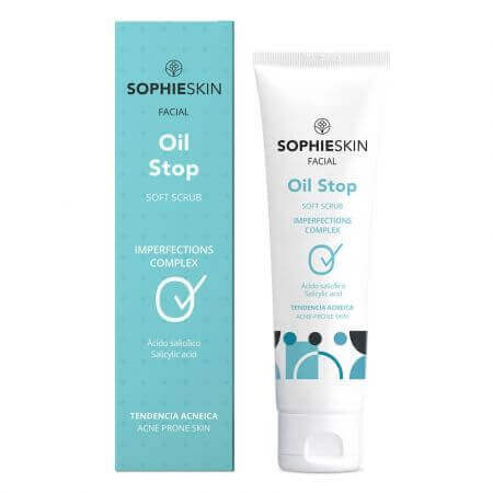 Scrub delicato per pelli a tendenza acneica Oil Stop, 75 ml, Sophieskin