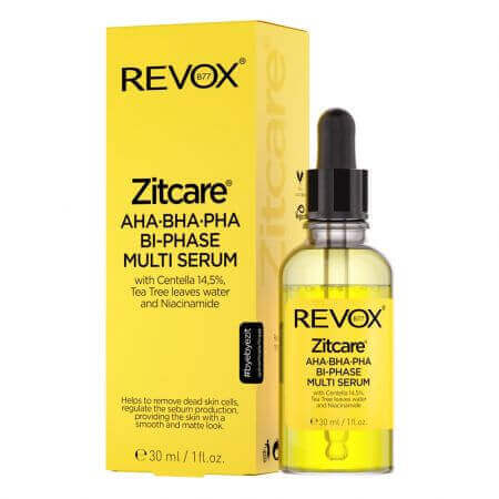 Biphasisches Serum mit AHA BHA PHA Zitcare, 30 ml, Revox