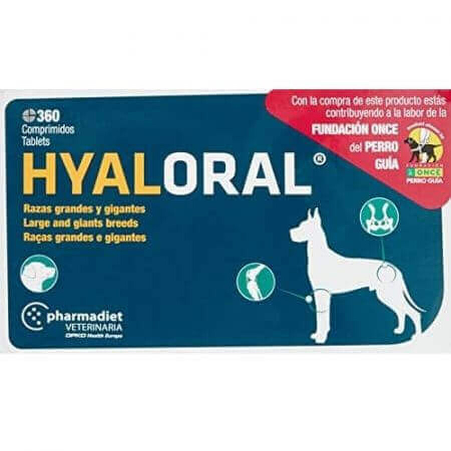 Integratore per cani di taglia grande, 360 compresse, Hyaloral