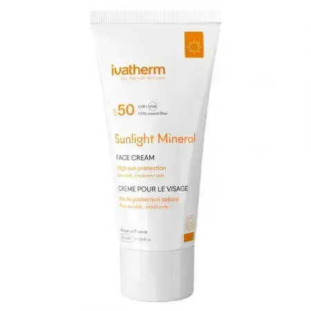 Crema solare ad altissima protezione con SPF 50 Sunlight Mineral, 50 ml, Ivatherm