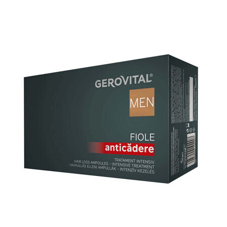 Gerovital Men Intensive Treatment Anti-Accidity Vials, 10 vials x 10 ml, Farmec