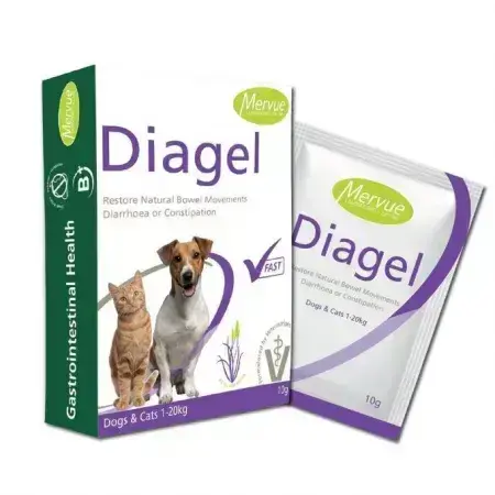 Suplemento contra los trastornos digestivos en perros y gatos Diagel, 10 g, 1 sobre, Mervue