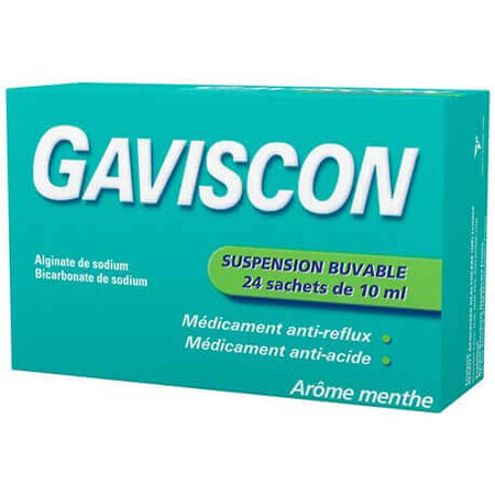 Gaviscon Mentolo, 24 bustine, Reckitt Benckiser Healthcare