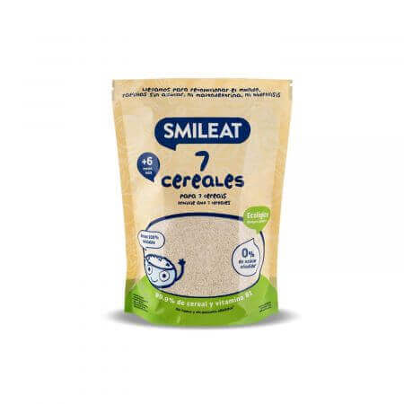 Organic Cereal with 7 Super Cereals, +6 months, 200 g, Smileat