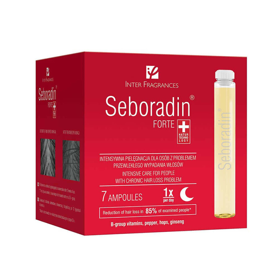 Ampoules contre la chute des cheveux Seboradin Forte, 7 pièces, Lara