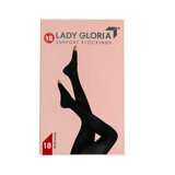 Open-toe pantyhose, No. 5, Black, Lady Gloria