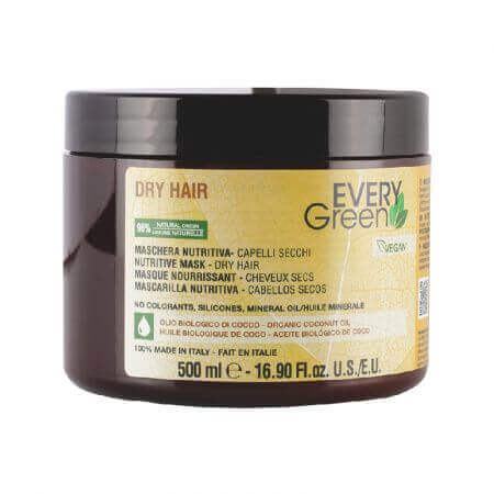 Maschera per capelli secchi Nutriente, 500 ml, Every Green