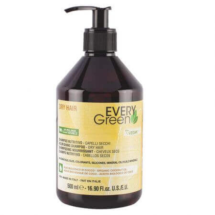 Shampoo Nutriente per capelli secchi, 500 ml, Every Green