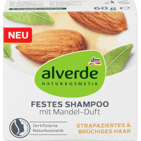 Alverde Naturkosmetik shampoo solido alle mandorle, 60 g