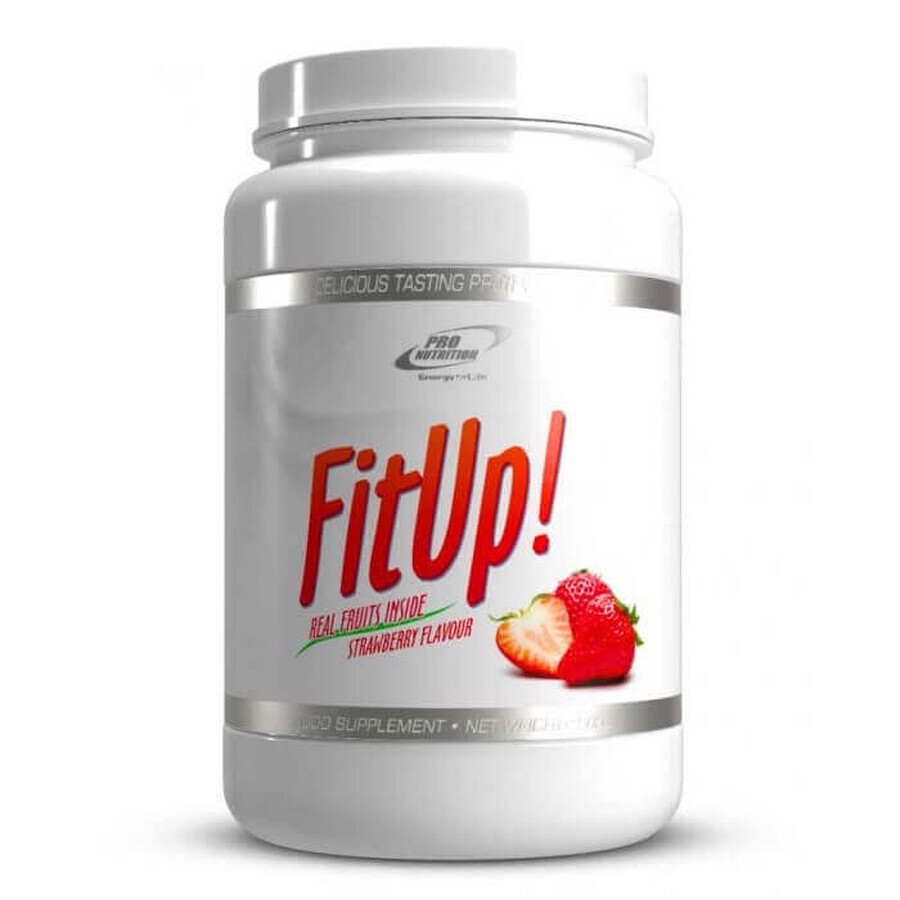 FitUp with strawberry flavour, 900 g, Pro Nutrition