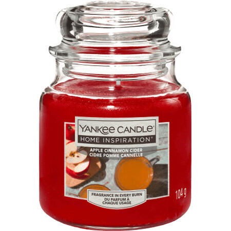 Yankee Candle Candela profumata alla mela e cannella, 104 g