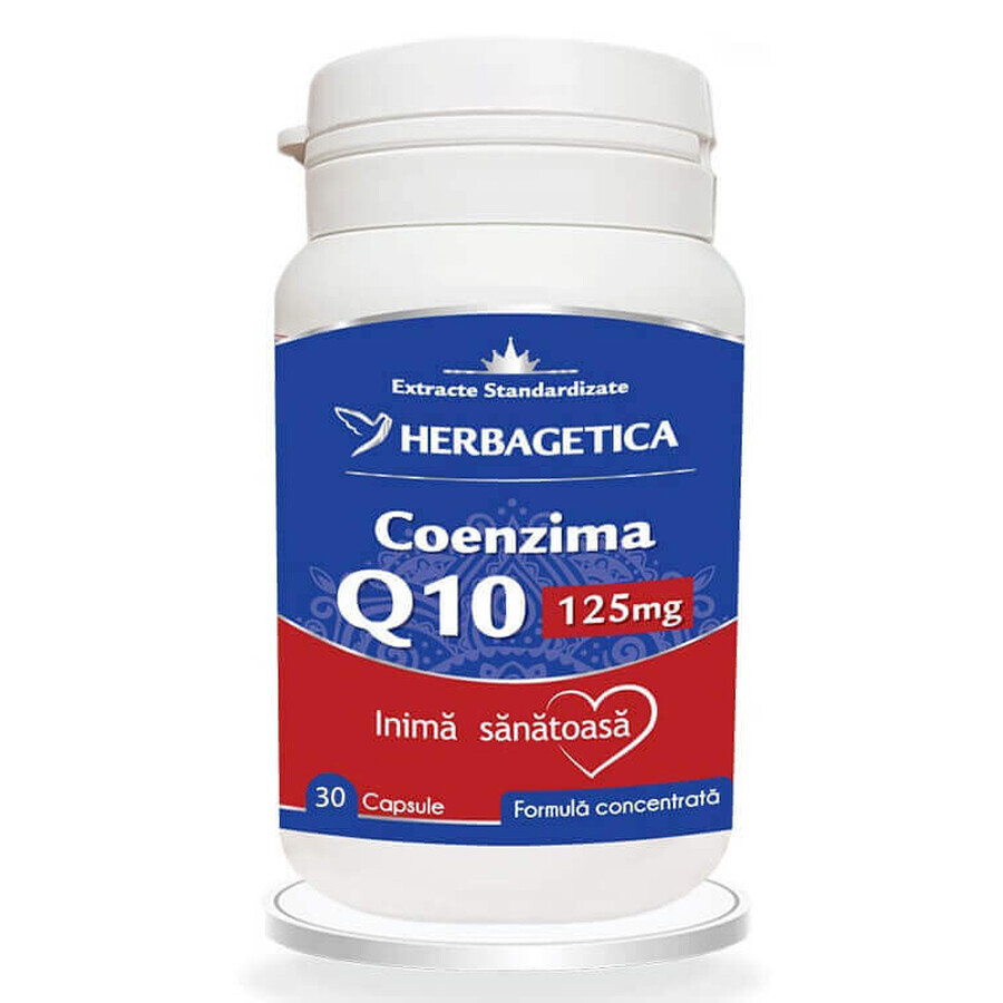 Coenzima Q10, 125 mg, 30 capsule, Herbagetica