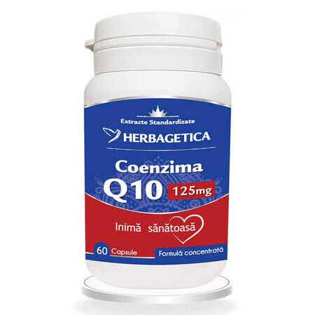 Coenzima Q10, 125 mg, 60 capsule, Herbagetica