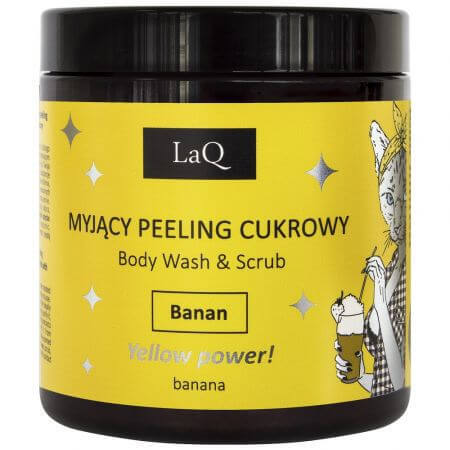 Banana shower and peeling gel, 220 g, LaQ