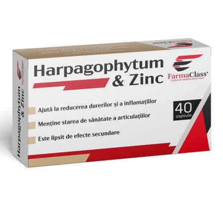 Harpagophytum &amp; Zinc, 40 capsules, FarmaClass