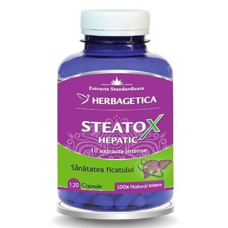 Steatox epatico, 120 capsule, Herbagetica