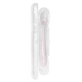 Cucchiaio in silicone con custodia protettiva, Rosa, Kikka Boo