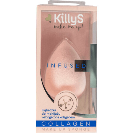 KillyS Spugnetta per applicare il fondotinta con infusione di collagene, 1 pz