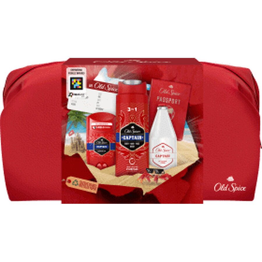 Old Spice Set regalo deodorante + bagnoschiuma + dopobarba, 1 pz