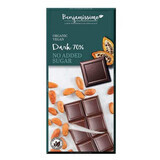 Dark chocolate 70% organic without sugar, 70 g, Benjamissimo